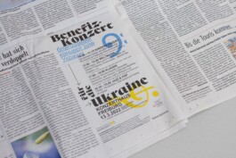 Zeitungsanzeige: Benefiz Konzert für Ukraine